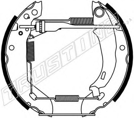 TRUSTING 6113 Brake Shoe Set